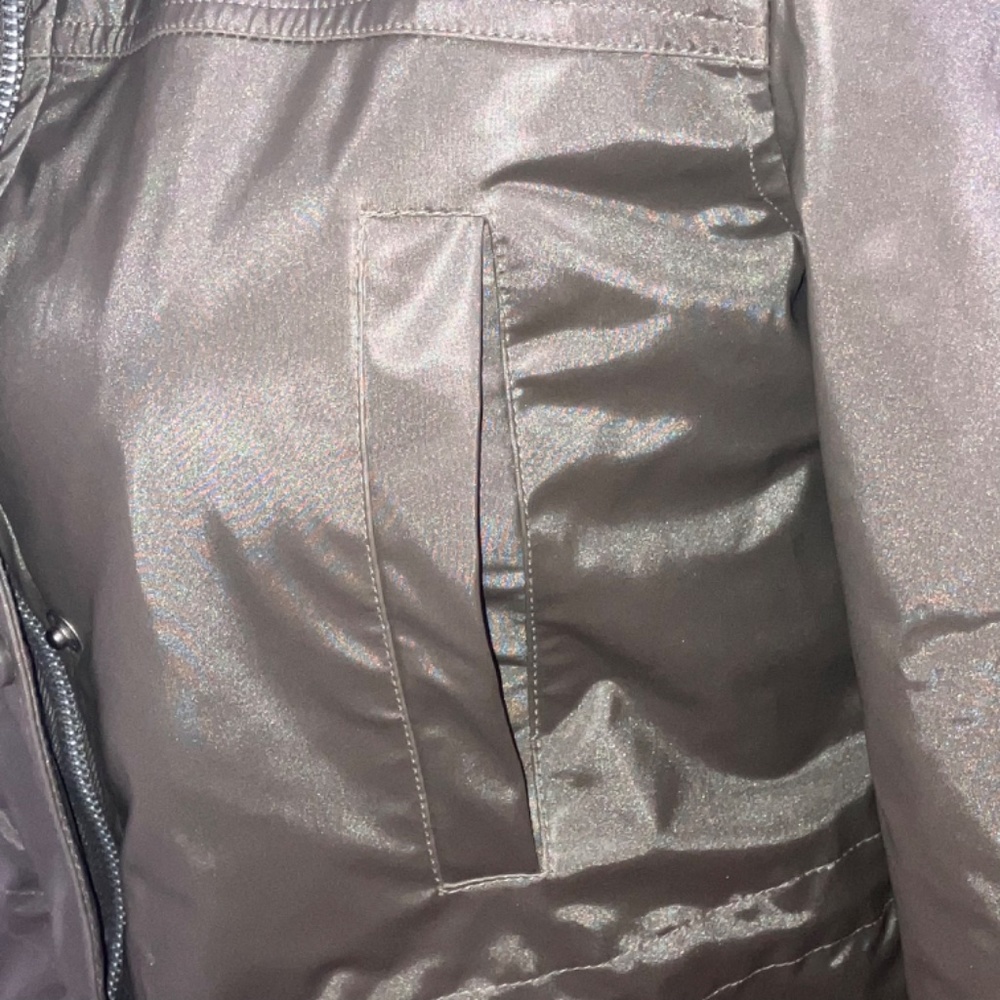Metallic gray/brown lined coat - Picture 9 of 15